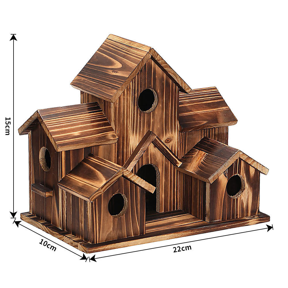 Sherum 6 Hole Handmade Bird House - GIFT FOR NATURE LOVERS